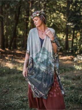 Market of Stars Castles in the Air Starduster Kimono Boho NWT Fairycore